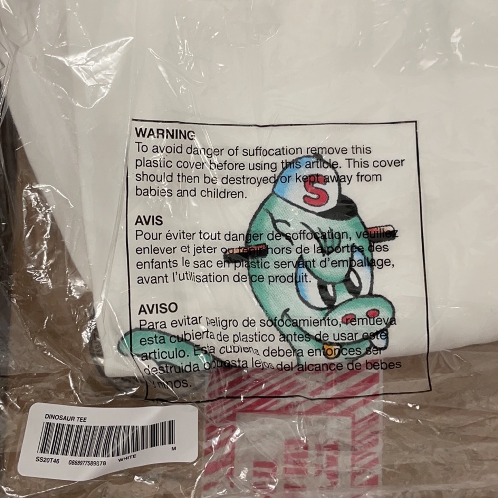 Supreme T-shirt Dinosaur Mediums